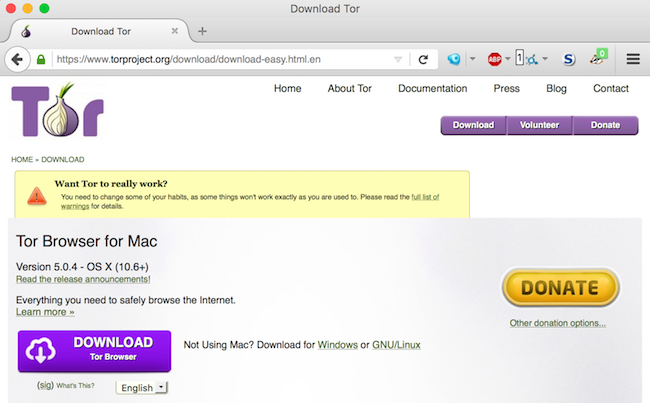 Tor Browser Download Mac
